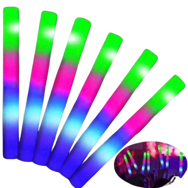 Led Light Up Foam Sticks Safe and Trendy for Parties